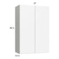 RTA Euro Gloss White 27" x 40-1/4" Wall Cabinet