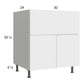 RTA Euro Gloss White 30" Farm Sink Base Cabinet