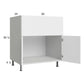 RTA Euro Gloss White 30" Farm Sink Base Cabinet