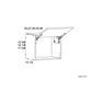 RTA Euro Gloss White 30" x 12-5/8" Flip Up Door Wall Cabinet