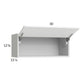 RTA Euro Gloss White 30" x 12-5/8" Flip Up Door Wall Cabinet