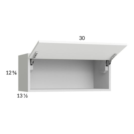 RTA Euro Gloss White 30" x 12-5/8" Flip Up Door Wall Cabinet