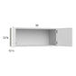 RTA Euro Gloss White 30" x 12-5/8" Wall Cabinet with 2 Finished End Panels