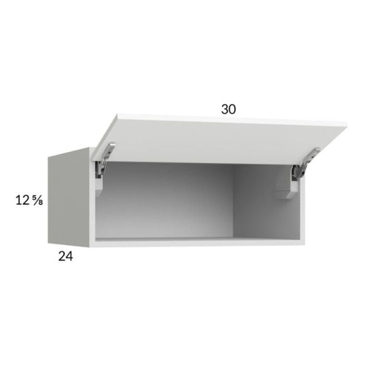RTA Euro Gloss White 30" x 12-5/8" x 24" Flip Up Door Wall Cabinet