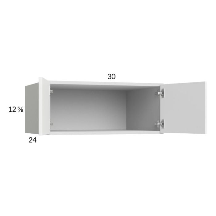 RTA Euro Gloss White 30" x 12-5/8" x 24" Wall Cabinet with 2 Finished End Panels
