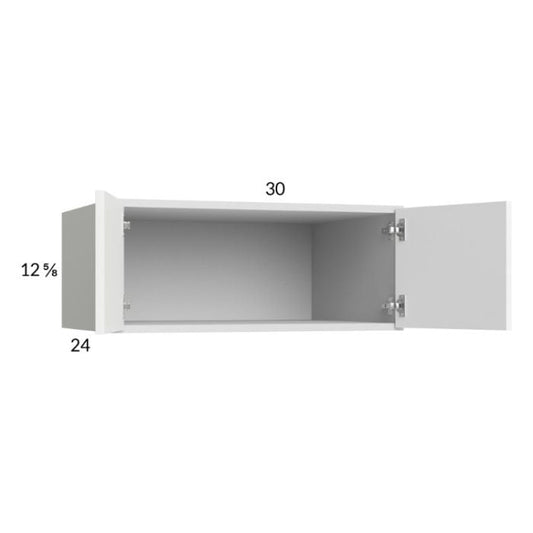 RTA Euro Gloss White 30" x 12-5/8" x 24" Wall Cabinet with 2 Finished End Panels