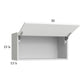 RTA Euro Gloss White 30" x 15-1/8" Flip Up Door Wall Cabinet