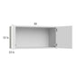 RTA Euro Gloss White 30" x 15-1/8' Wall Cabinet with 2 Finished End Panels