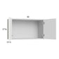 RTA Euro Gloss White 30" x 17-5/8" Wall Cabinet with 2 Finished End Panels