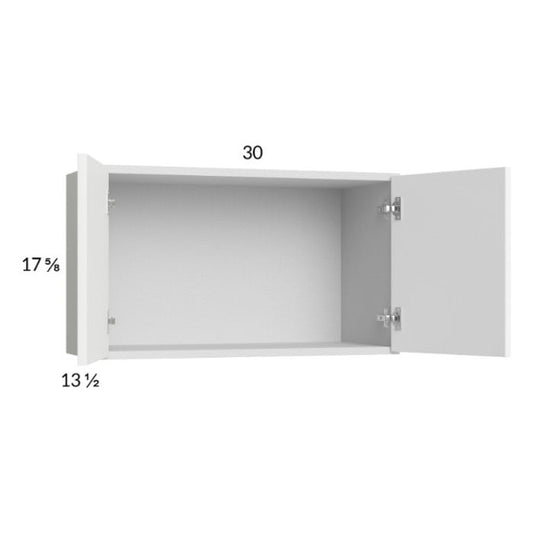 RTA Euro Gloss White 30" x 17-5/8" Wall Cabinet