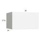 RTA Euro Gloss White 30" x 17-5/8" x 24" Flip Up Door Wall Cabinet