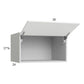 RTA Euro Gloss White 30" x 17-5/8" x 24" Flip Up Door Wall Cabinet with 1 Finished End Panel
