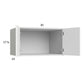 RTA Euro Gloss White 30" x 17-5/8" x 24" Wall Cabinet