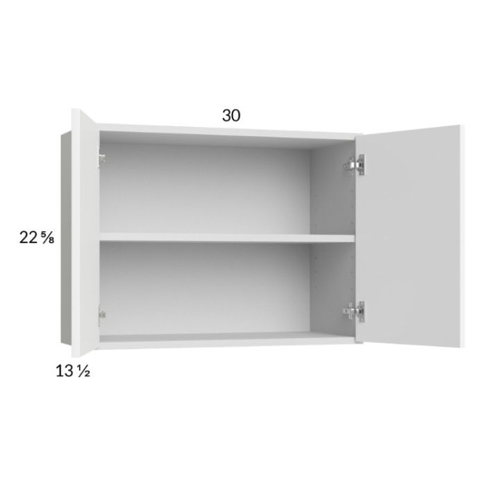 RTA Euro Gloss White 30" x 22-5/8" Wall Cabinet