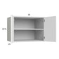RTA Euro Gloss White 30" x 22-5/8" x 24" Wall Cabinet with 1 Finished End Panel
