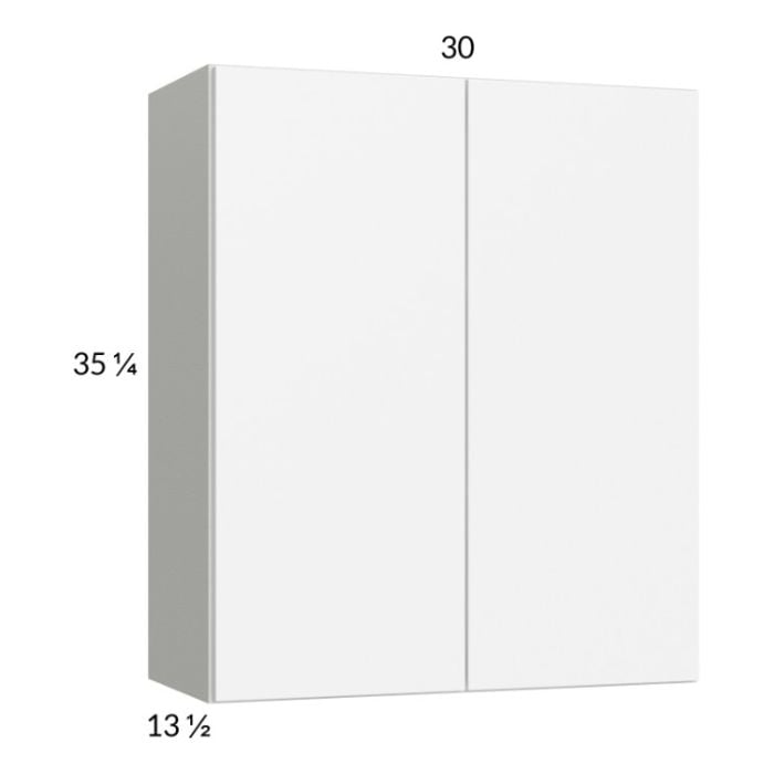 RTA Euro Gloss White 30" x 35-1/4" Wall Cabinet