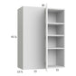RTA Euro Gloss White 30" x 40-1/4" Blind Corner Wall Cabinet