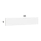 RTA Euro Gloss White 30" x 6" Appliance Filler Kit