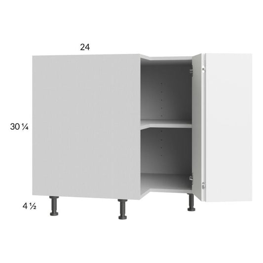 RTA Euro Gloss White 33" Corner Base Cabinet with 1 Finished End Panel