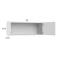 RTA Euro Gloss White 33" x 12-5/8" Wall Cabinet with 1 Finished End Panel