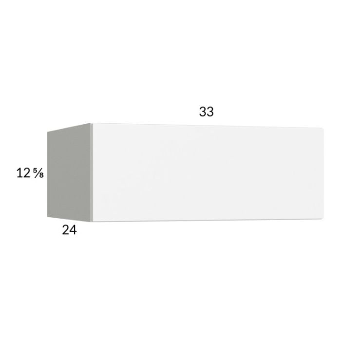 RTA Euro Gloss White 33" x 12-5/8" x 24" Flip Up Door Wall Cabinet