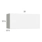 RTA Euro Gloss White 33" x 15-1/8" Flip Up Door Wall Cabinet with 1 Finished End Panel