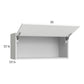 RTA Euro Gloss White 33" x 15-1/8" Flip Up Door Wall Cabinet with 1 Finished End Panel