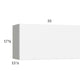 RTA Euro Gloss White 33" x 17-5/8" Flip Up Door Wall Cabinet with 2 Finished End Panels