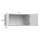 RTA Euro Gloss White 33" x 17-5/8" x 24" Wall Cabinet