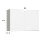 RTA Euro Gloss White 33" x 22-5/8" Wall Cabinet
