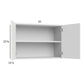 RTA Euro Gloss White 33" x 22-5/8" Wall Cabinet with 1 Finished End Panel