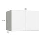 RTA Euro Gloss White 33" x 22-5/8" x 24" Wall Cabinet