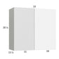 RTA Euro Gloss White 33" x 30-1/4" Blind Corner Wall Cabinet