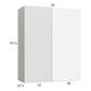 RTA Euro Gloss White 33" x 40-1/4" Blind Corner Wall Cabinet with 2 Finished End Panels