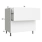RTA Euro Gloss White 36" 2-Drawer Base Cabinet with 1 Inner Drawer and 1 Finished End Panel