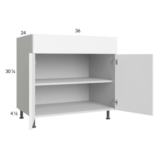 RTA Euro Gloss White 36" Base Cabinet