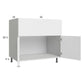 RTA Euro Gloss White 36" Farm Sink Base Cabinet