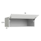 RTA Euro Gloss White 36" x 12-5/8" x 24" Flip Up Door Wall Cabinet