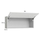 RTA Euro Gloss White 36" x 15-1/8" Flip Up Door Wall Cabinet