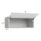 RTA Euro Gloss White 36" x 15-1/8" x 24" Flip Up Door Wall Cabinet