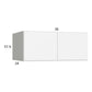 RTA Euro Gloss White 36" x 15-1/8" x 24" Wall Cabinet with 2 Finished End Panels