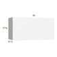 RTA Euro Gloss White 36" x 17-5/8" Flip Up Door Wall Cabinet with 1 Finished End Panel