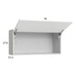 RTA Euro Gloss White 36" x 17-5/8" Flip Up Door Wall Cabinet with 1 Finished End Panel