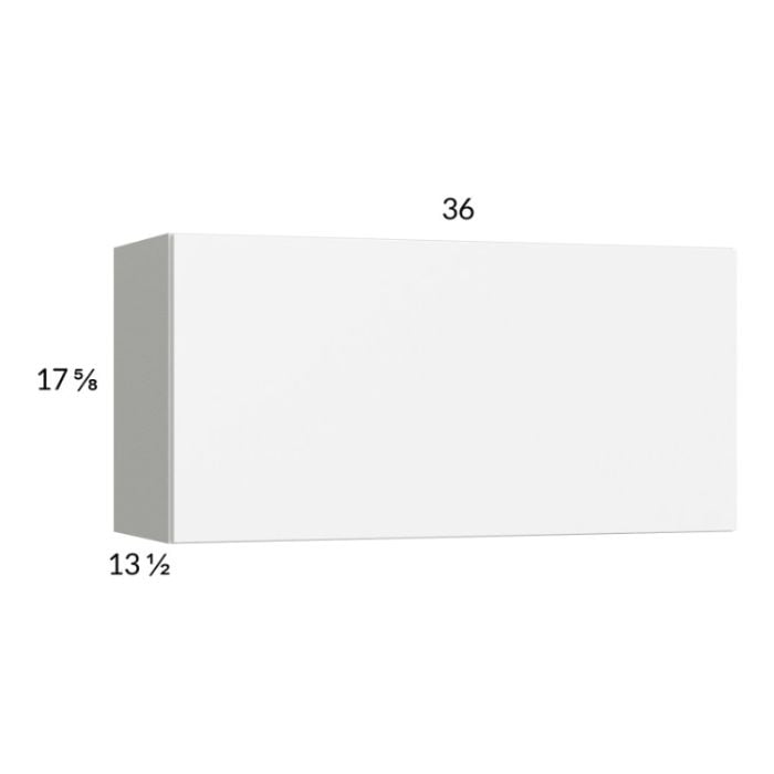 RTA Euro Gloss White 36" x 17-5/8" Flip Up Door Wall Cabinet with 2 Finished End Panels
