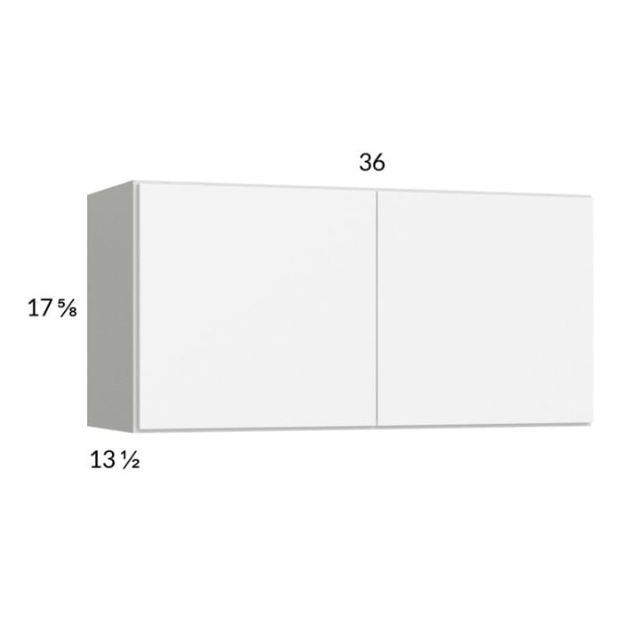 RTA Euro Gloss White 36" x 17-5/8" Wall Cabinet