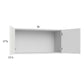 RTA Euro Gloss White 36" x 17-5/8" Wall Cabinet with 2 Finished End Panels