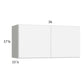 RTA Euro Gloss White 36" x 17-5/8" Wall Cabinet with1 Finished End Panel