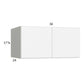 RTA Euro Gloss White 36" x 17-5/8" x 24" Wall Cabinet with 2 Finished End Panels