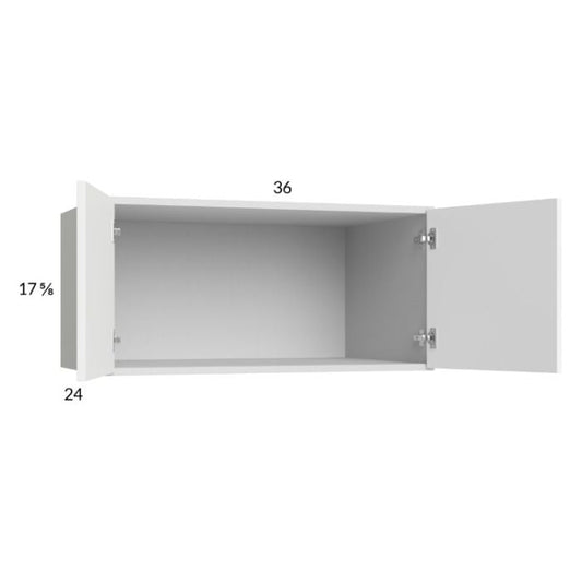 RTA Euro Gloss White 36" x 17-5/8" x 24" Wall Cabinet