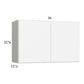 RTA Euro Gloss White 36" x 22-5/8" Wall Cabinet with 2 Finished End Panels